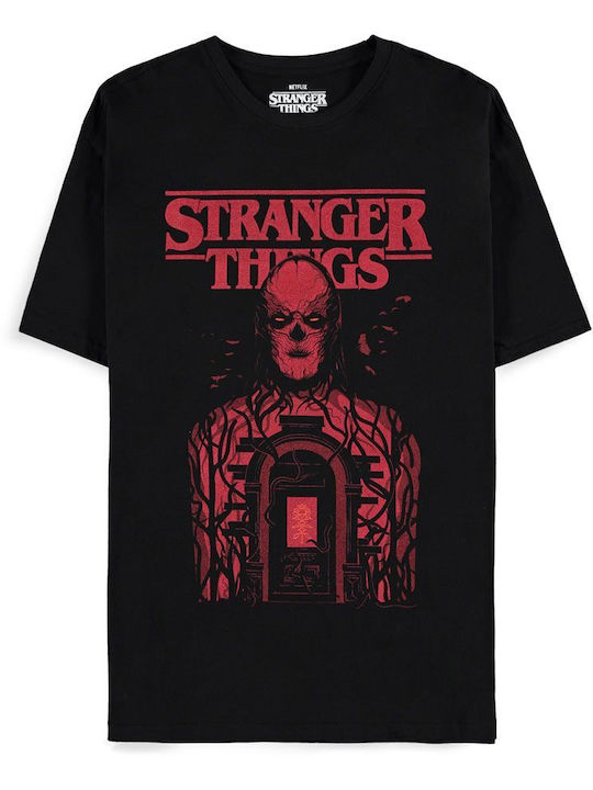 Difuzed T-shirt με Στάμπα Stranger Things Κόκκινο Βαμβακερό