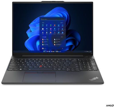 Lenovo ThinkPad E16 Gen 1 (AMD) 16" (Ryzen 5-7530U/16GB/512GB SSD/W11 Pro) Graphite Black (GR Tastatur)