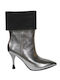 Leder Stiefeletten Damen Gray