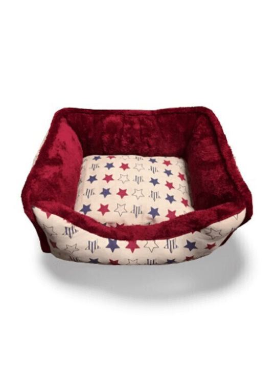 Pet Camelot Sofa Hundebett Burgundisch 75x62cm.