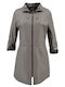 Women's Short Lifestyle Leather Jacket Double Sided for Winter Beige