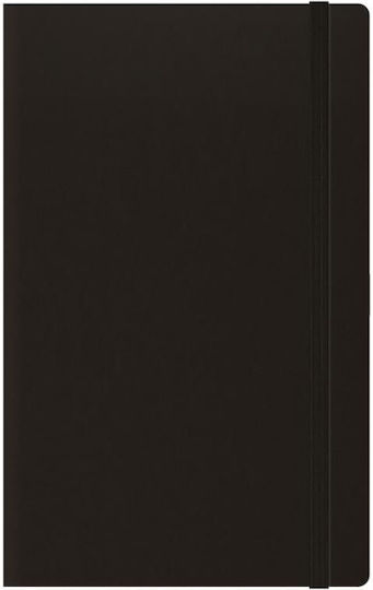 THeofylaktos Ivory Soft Carnet Cu dungi cu Elastic Negru