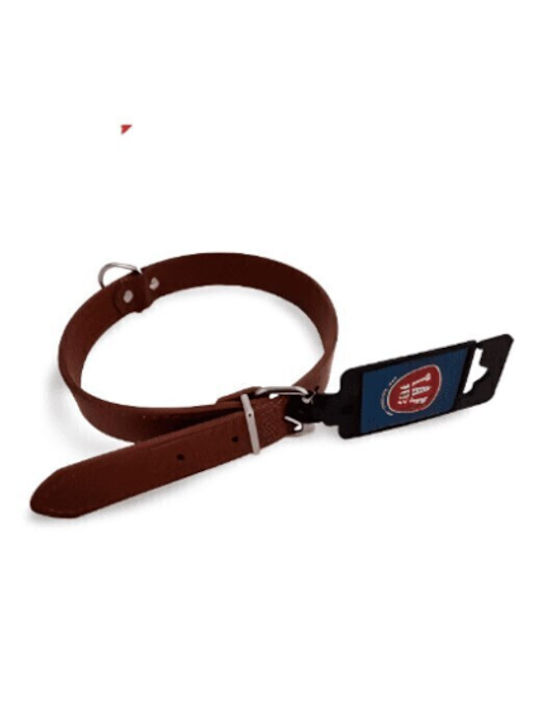 T.A.F. Pets Dog Collar in Brown Color Medium 25mm