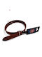 T.A.F. Pets Dog Collar in Brown color Medium 25mm