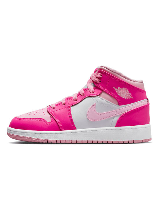 Jordan Παιδικά Sneakers Air Jordan 1 Mid Ροζ