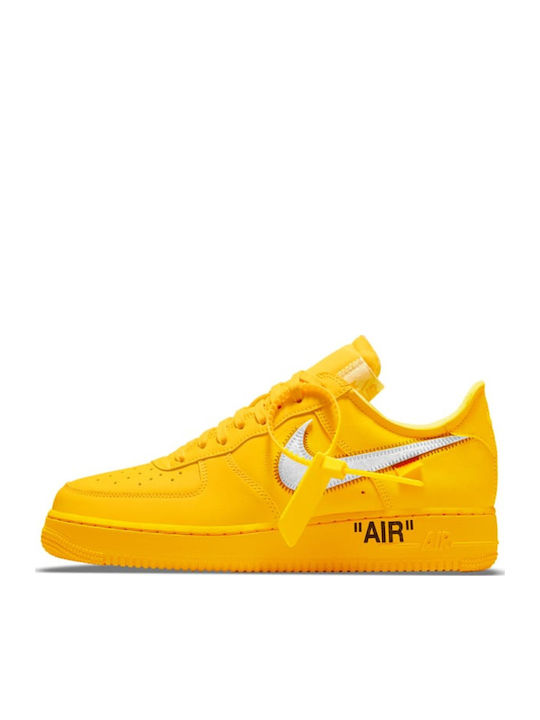 Nike Air Force Sneakers University Gold Black Metallic
