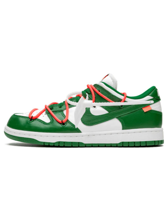 Nike Dunk Low X Off-White Ανδρικά Sneakers White / Pine Green