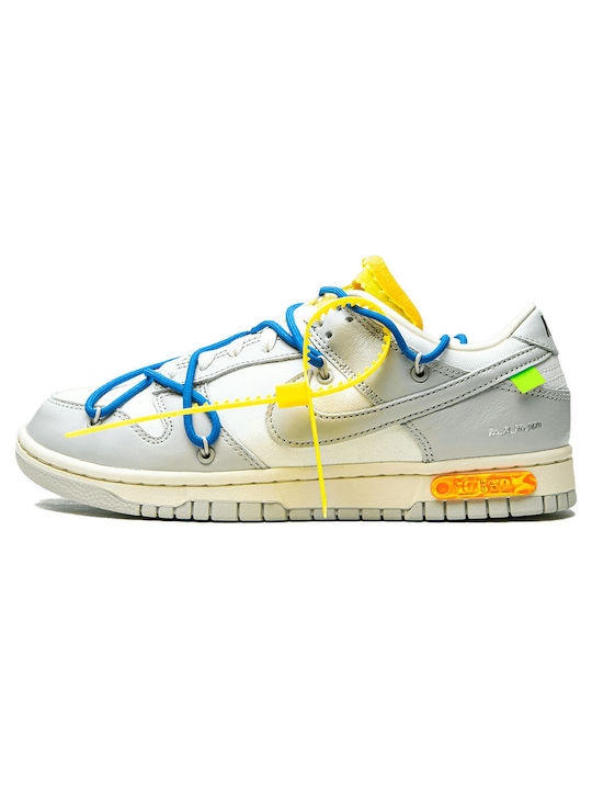 Nike Dunk Low Off-White Lot 10 Ανδρικά Sneakers Sail / Neutral Grey / Battle Blue