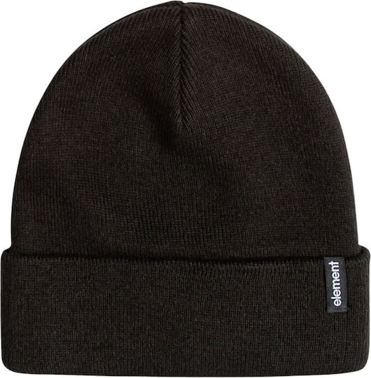 Dusk Beanie Unisex Beanie Knitted in Black color