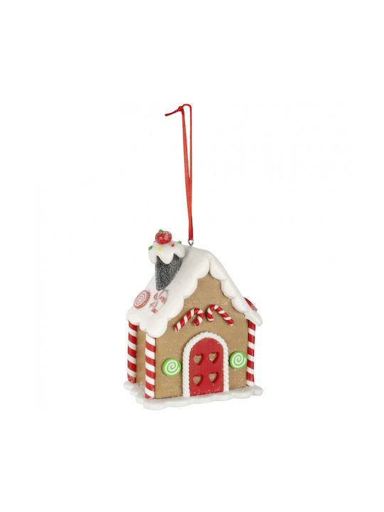 Christmas House Ornament Brown