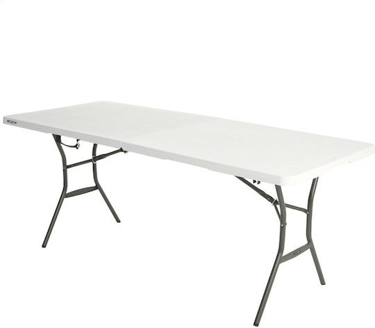 Tisch Zusammenklappbar White 185x74x76cm