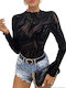 Women's Blouse Long Sleeve Black