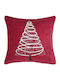 Weihnachtsdekoratives Kissen S-f Platz Rot 45x45cm