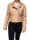 Damen Bikerjacke Orange