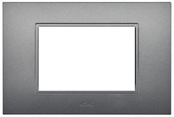 Eurolamp Leon Schalterrahmen 3-fach in Gray Far...