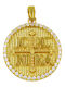 Roloi Kaliamanis Pendant Kids Talisman Double Sided Konstantinato made of Gold 14K PM1246