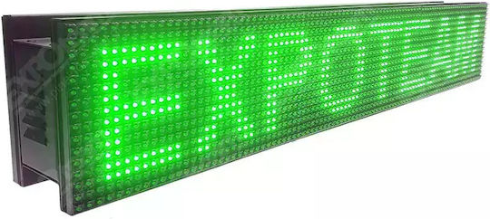 ExpoLedTeam LED Beschriftung Doppelseitig Wasserdicht 160x32cm Grün