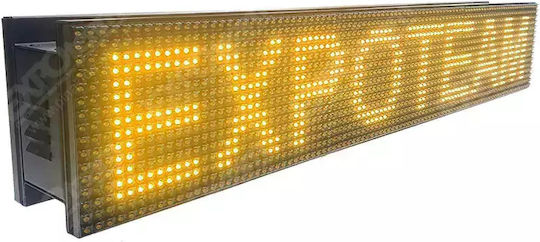ExpoLedTeam Κυλιόμενη Πινακίδα LED Μονής Όψης Αδιάβροχη 96x48cm Κίτρινο
