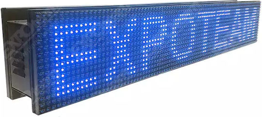 ExpoLedTeam Κυλιόμενη Πινακίδα LED Διπλής Όψης Αδιάβροχη 64x48cm Μπλε