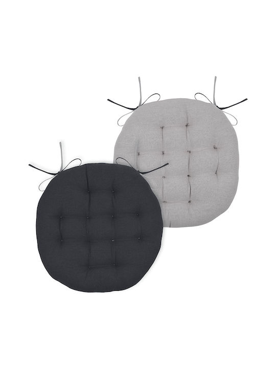 Gartenstuhlkissen S-f Duo Rund Anthrazit/Souris...