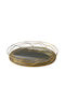 Karvounis Metallic Oval Decorative Tray with Mirror 2pcs