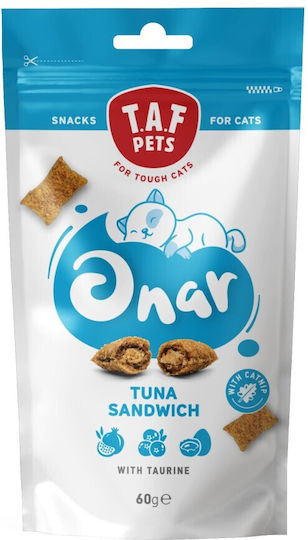 T.A.F. Pets Katzenleckerlis mit Ton mit Katzenminze für Katze 60gr