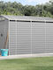 Metallische Gartenhaus Gaalvanisiert mit Lüftungsschlitzen M1.91xB3xH1.98m