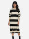 Midi Knitted Dress Black