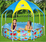 Bestway Steel Pro Kids Swimming Pool PVC Inflatable 244x51cm