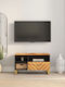 vidaXL TV-Ständer aus Massivholz Braune M80xT33.5xH46cm