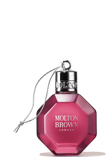Molton Brown Fiery Pink Pepper Festive Bauble Bubble Bath Gel With Glycerin & Woody Scent 75ml