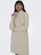 Only Mini Dress Knitted Turtleneck Beige