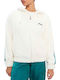 Raineri Women's Sweatshirt Jacket Velvet White