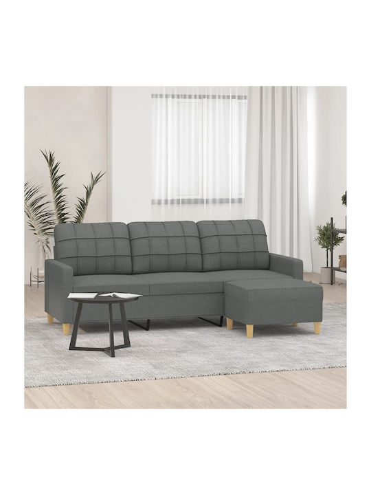Триместен Диван Сив 77x80см