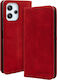 Bodycell Wallet Δερματίνης Κόκκινο (Redmi 12 4G / Redmi 12 5G)