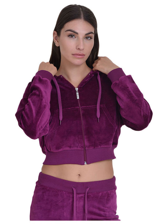Target Cropped Women's Sweatshirt Jacket Velvet...