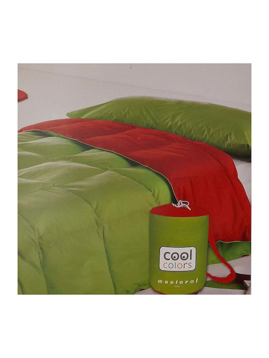 Manterol Casa Πάπλωμα Υπέρδιπλο με Γέμιση Microfiber 220x240εκ. Cool Colors 002 Πράσινο