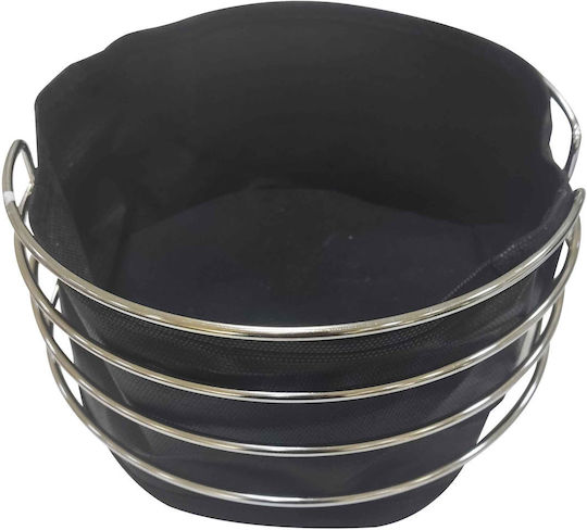 TnS Καλάθι Ψωμιού Μεταλλικό Μαύρο 20x10cm