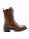 M&M Women's Combat Boots Tabac Brown