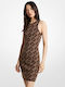 Empire Logo Summer Mini Knitted Jacquard Tank Dress