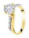 Xrisokosmima Single Stone from Gold 14K