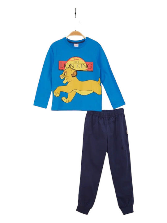 Cimpa Set Top & Bottom Kids Cotton Pyjamas Blue