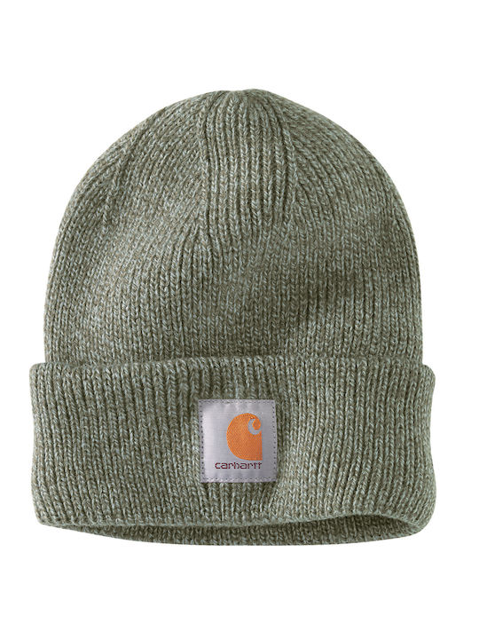 Carhartt Beanie Γυναικείος Σκούφος με Rib Πλέξη σε Πράσινο χρώμα