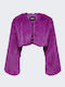 Only Women's Short Fur Purple