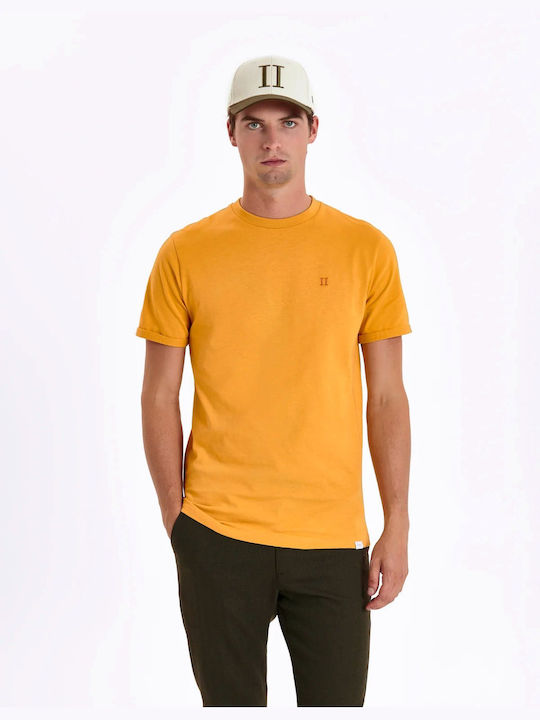 Les Deux Norregaard Herren T-Shirt Kurzarm Gelb