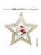 Christmas Wooden Star Ornament Brown