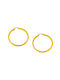 Earrings Hoops made of Gold 14K