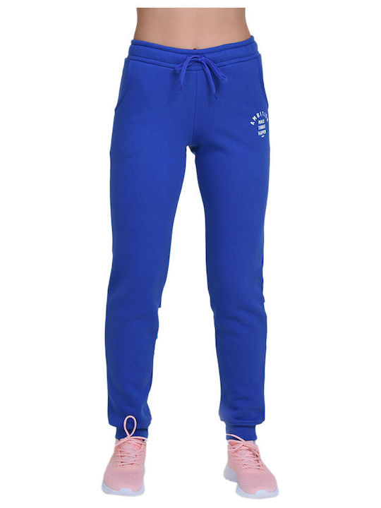 Target Pantaloni de Trening Fleece Albastru