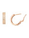 Earrings Hoops made of Pink Gold