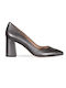 Mourtzi Leather Gray Heels